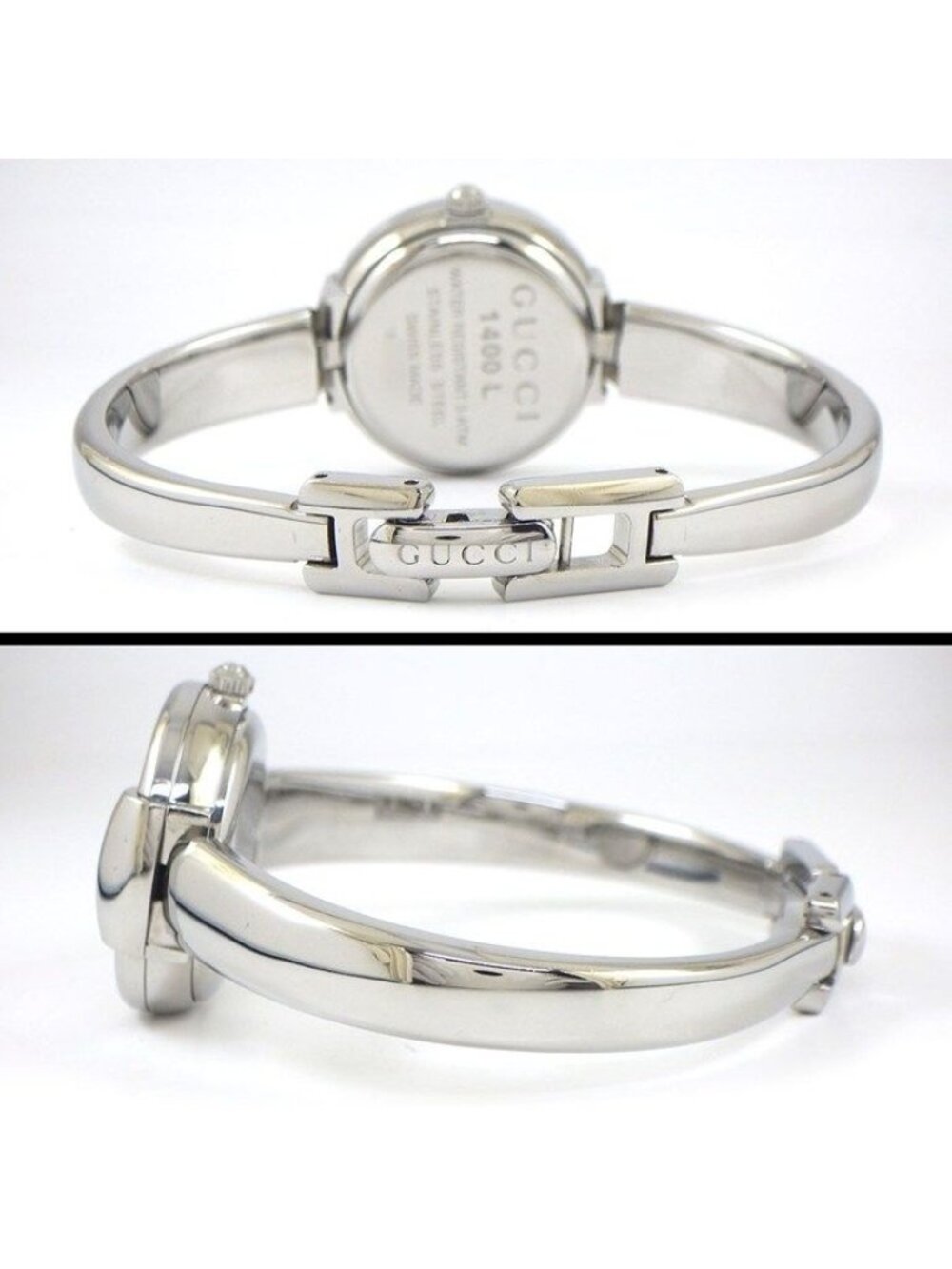 Gucci Watch Bangle Round GG Sunray Silver Dial SS - Picture 3 of 12